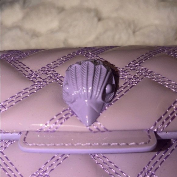 Kurt Geiger Lilac Woven Shoulder Bag - Picture 4 of 4